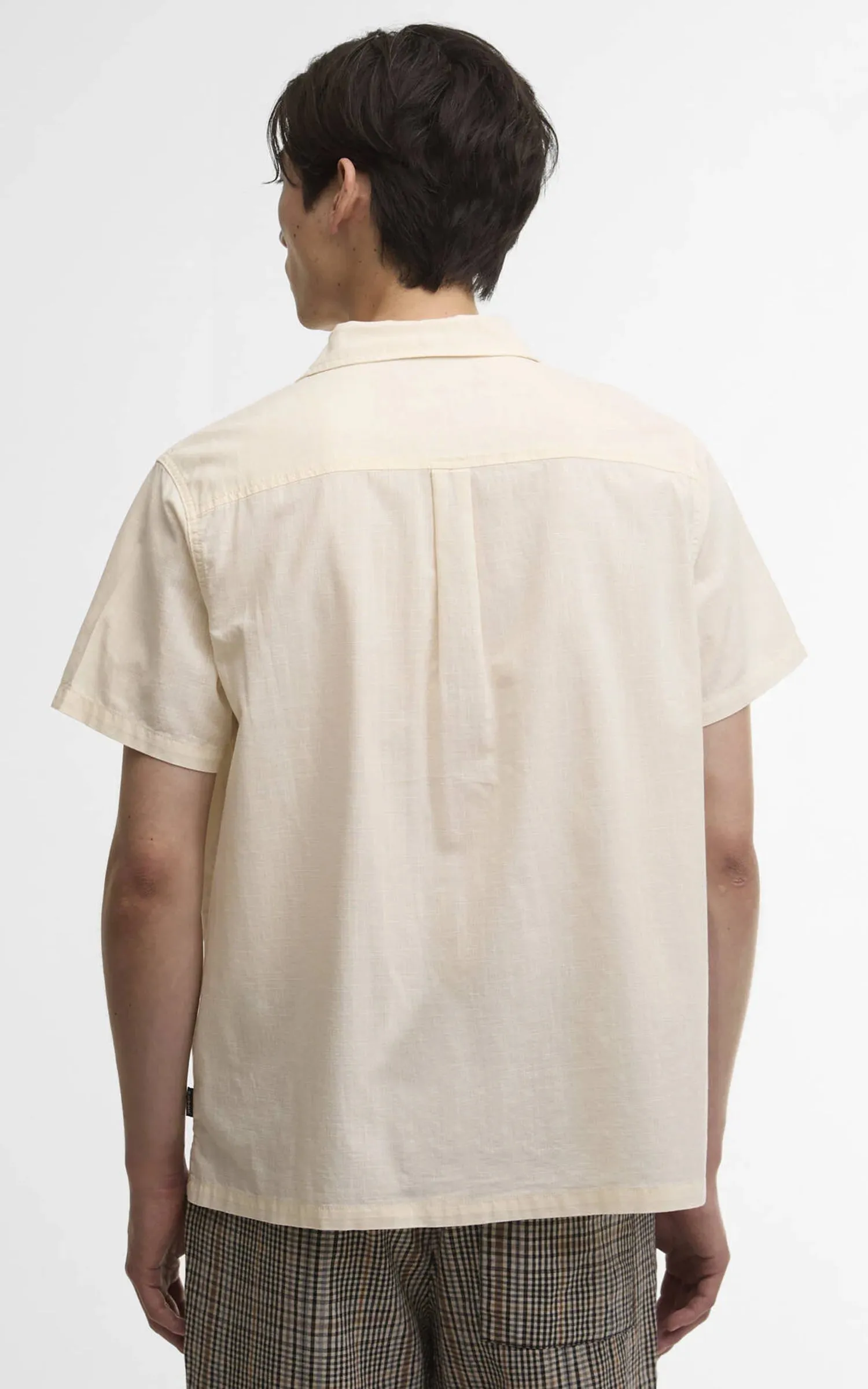 Barbour Parkvale Slub Relaxed Short-Sleeved Shirt Neutral sold by Cultizm product image thumbnail 5