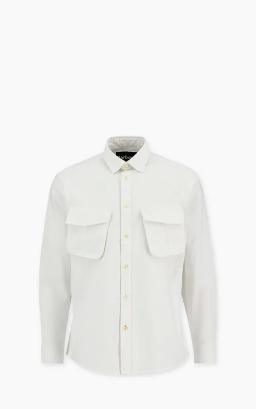 Barbour Arnham Oversized Oxford Jungle Shirt White sold by Cultizm