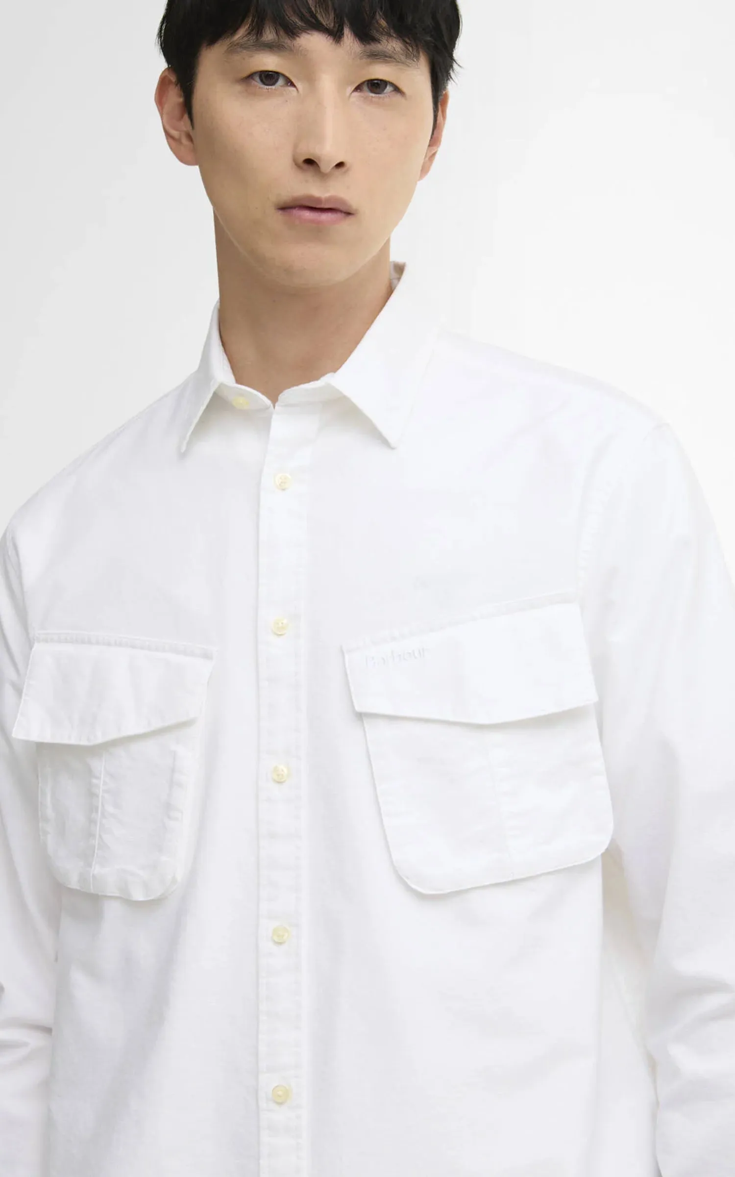 Barbour Arnham Oversized Oxford Jungle Shirt White sold by Cultizm product image thumbnail 4