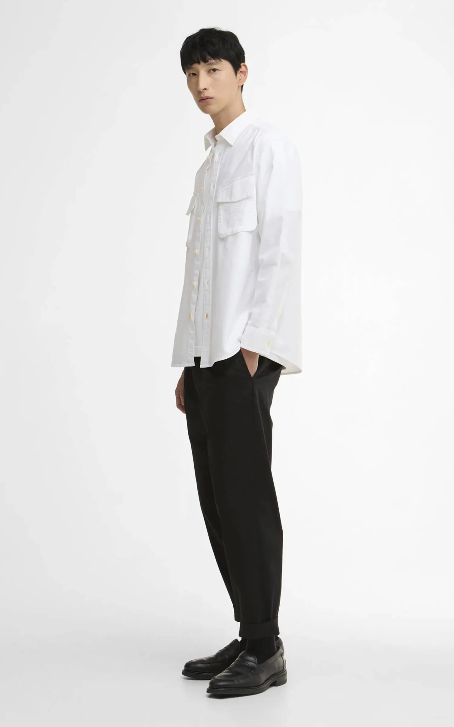 Barbour Arnham Oversized Oxford Jungle Shirt White sold by Cultizm product image thumbnail 3