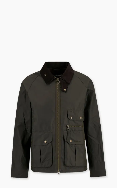 Barbour Re-Engineered Blackett Spey Waxed Jacket Archive Olive sold by Cultizm