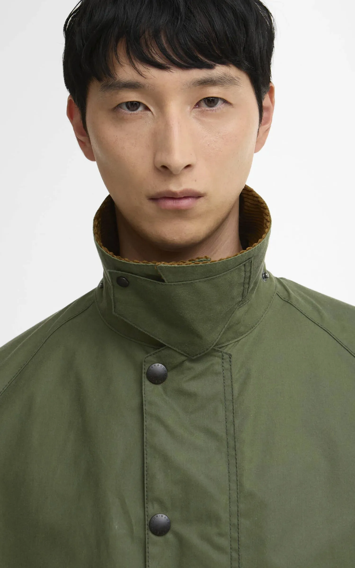 Barbour Oversized Transport Waxed Jacket Light Moss sold by Cultizm product image thumbnail 5