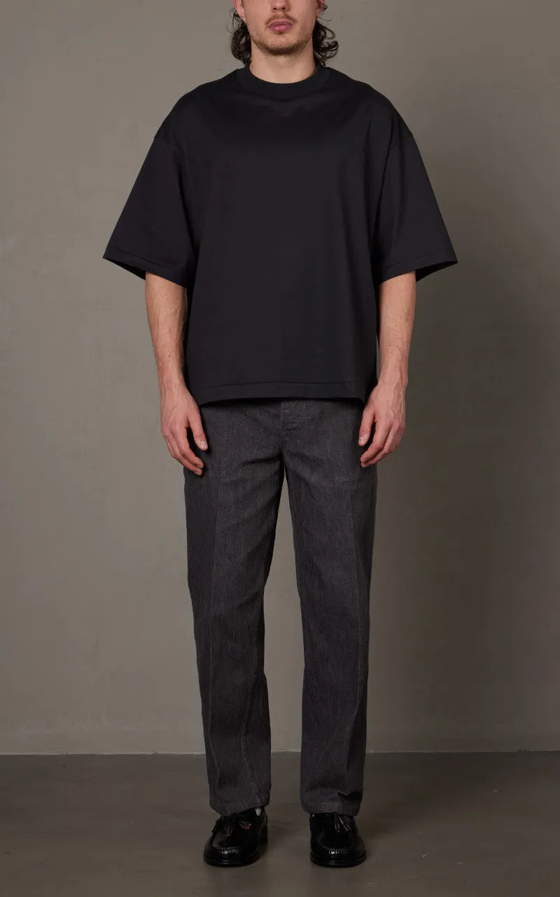 Kaptain Sunshine Suvin Supima Tube Halfsleeve Tee Heavy Ink Black sold by Cultizm product image thumbnail 3