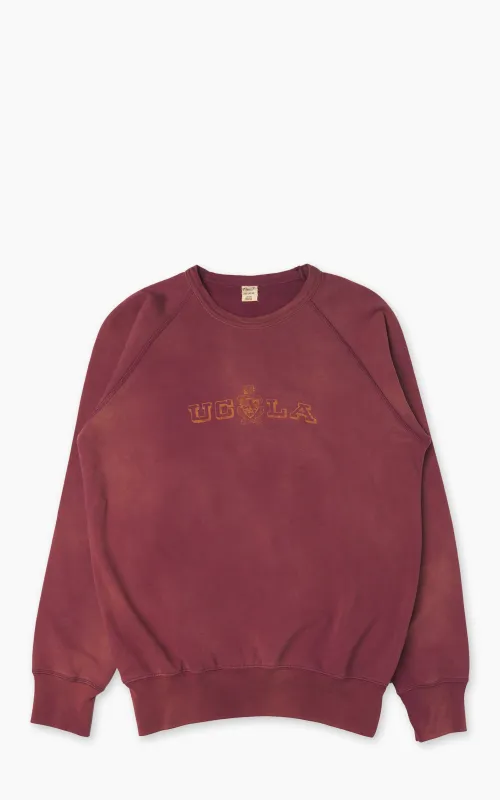 Flea-T Sweatshirt UCLA Pigment Dyed Red sold by Cultizm