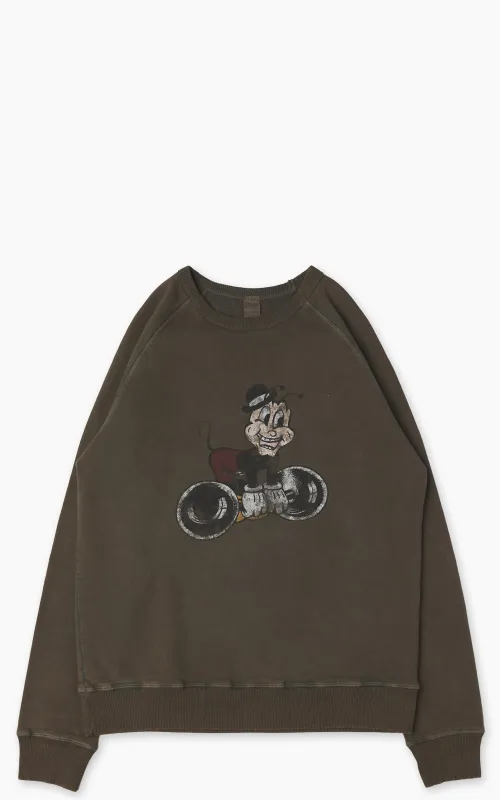 Flea-T Sweatshirt Weights Pigment Dyed Green sold by Cultizm