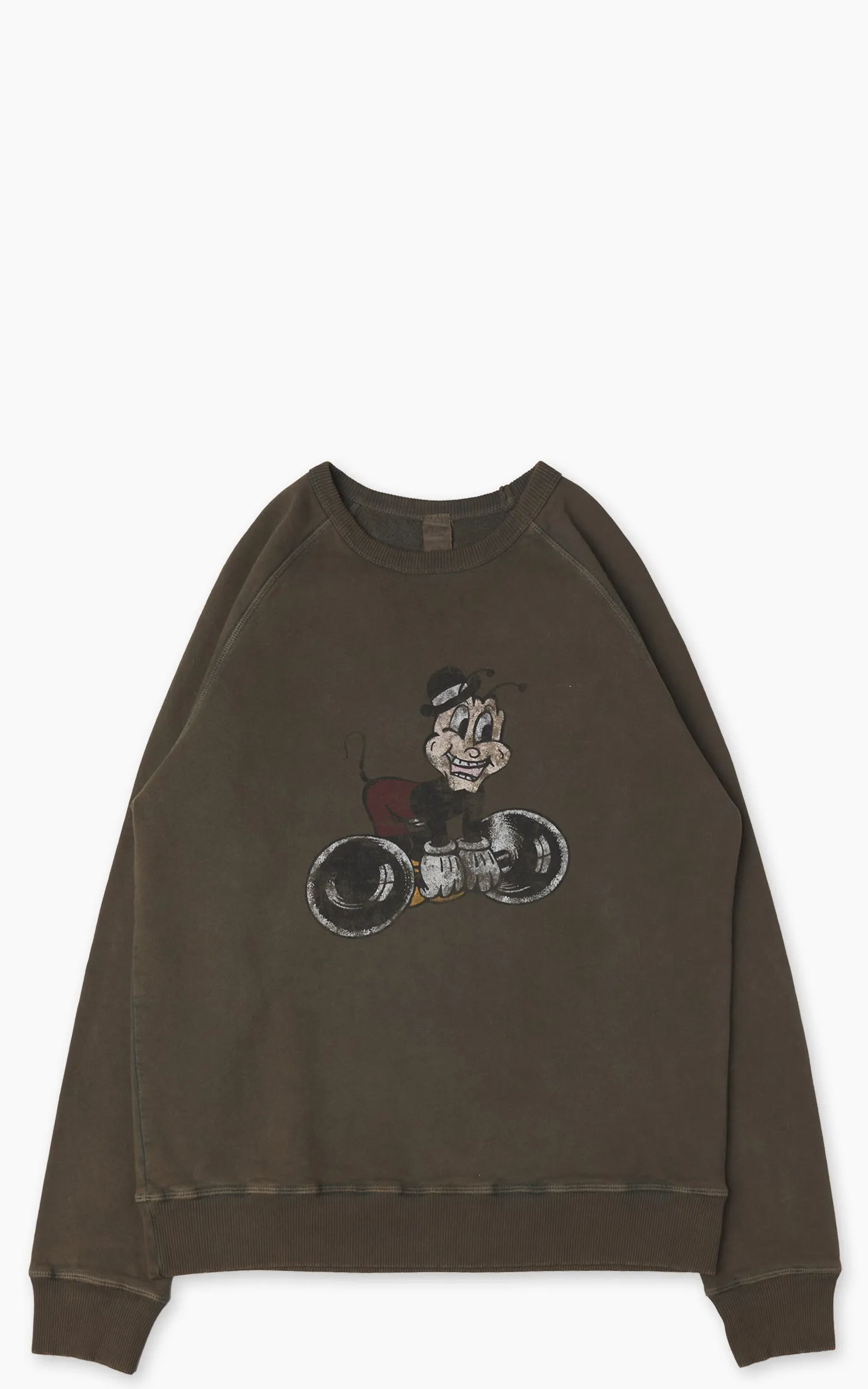 Flea-T Sweatshirt Weights Pigment Dyed Green sold by Cultizm