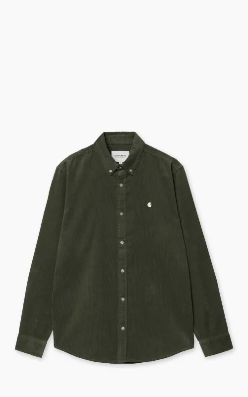 Carhartt WIP L/S Madison Fine Cord Shirt Opuntia/Wax sold by Cultizm