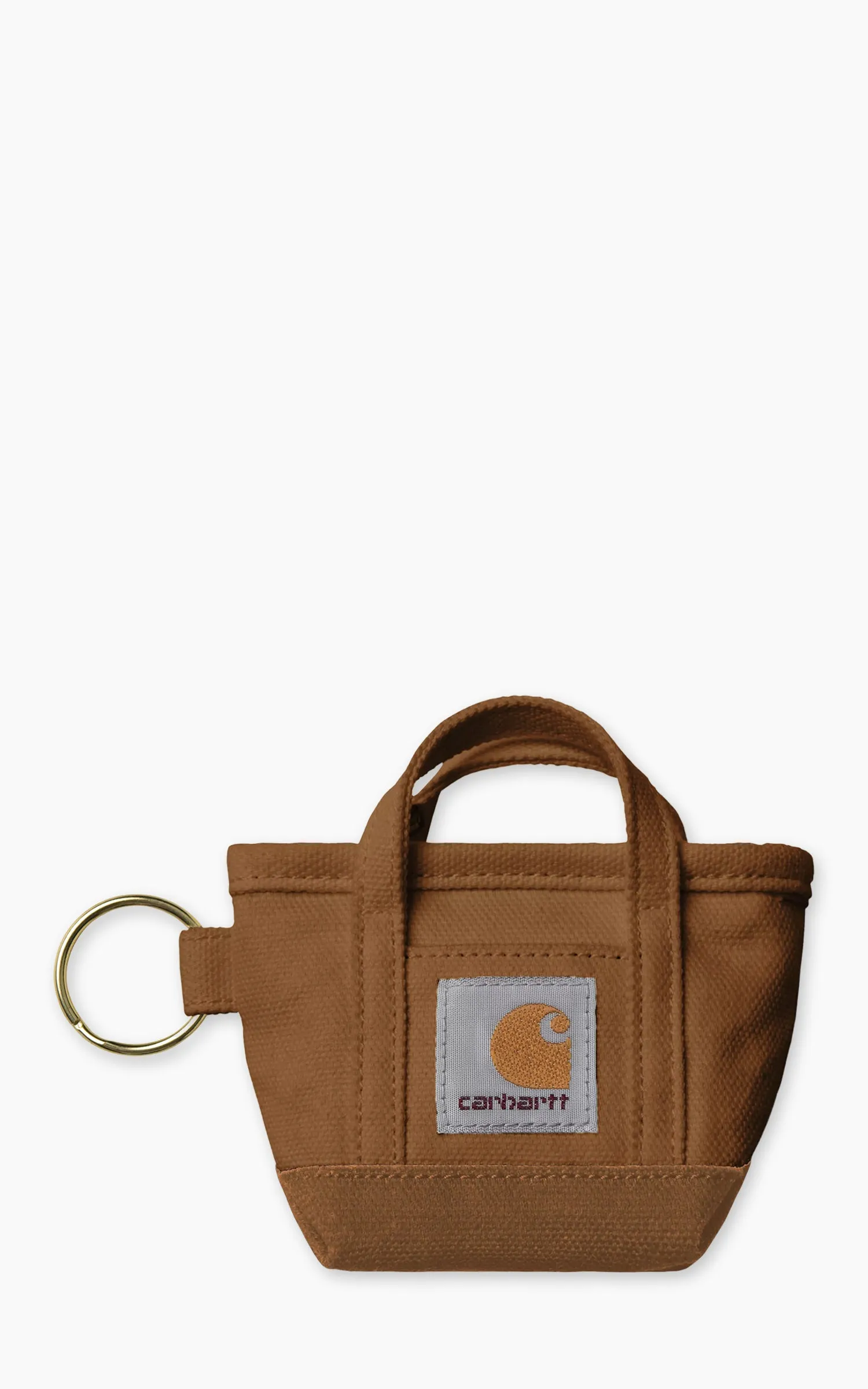 Carhartt WIP Mini Tote Bag Keychain Hamilton Brown sold by Cultizm