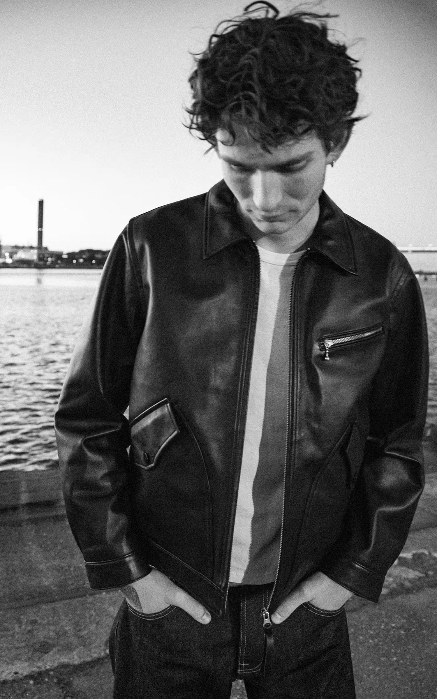 Nudie Jeans Blake Zip Jacket Leather Black sold by Cultizm product image thumbnail 2