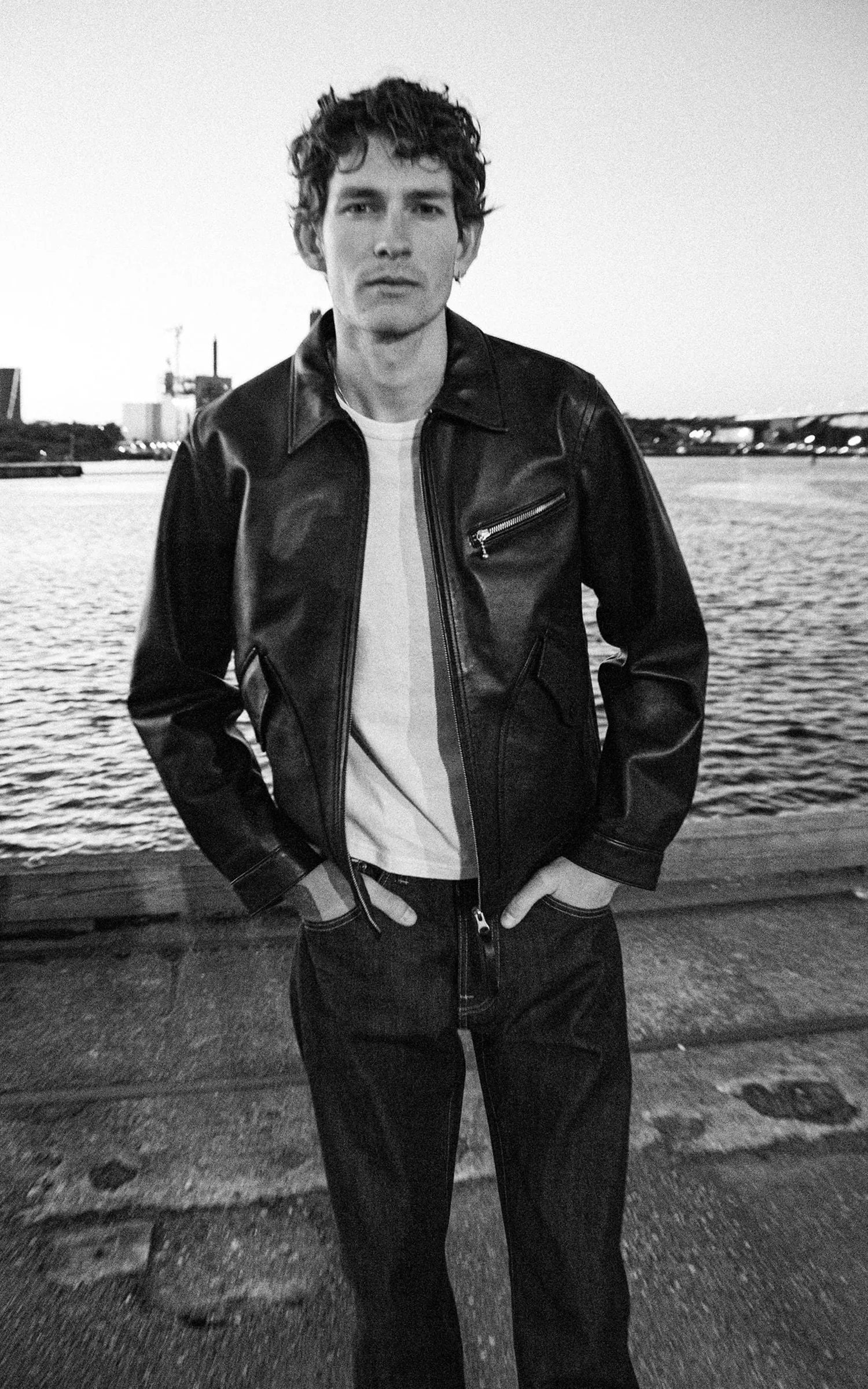 Nudie Jeans Blake Zip Jacket Leather Black sold by Cultizm product image thumbnail 4