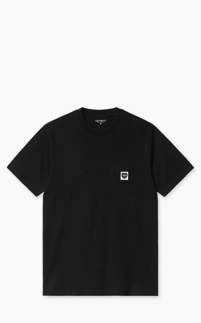 Carhartt WIP S/S Pocket Heart T-Shirt Black/Black sold by Cultizm