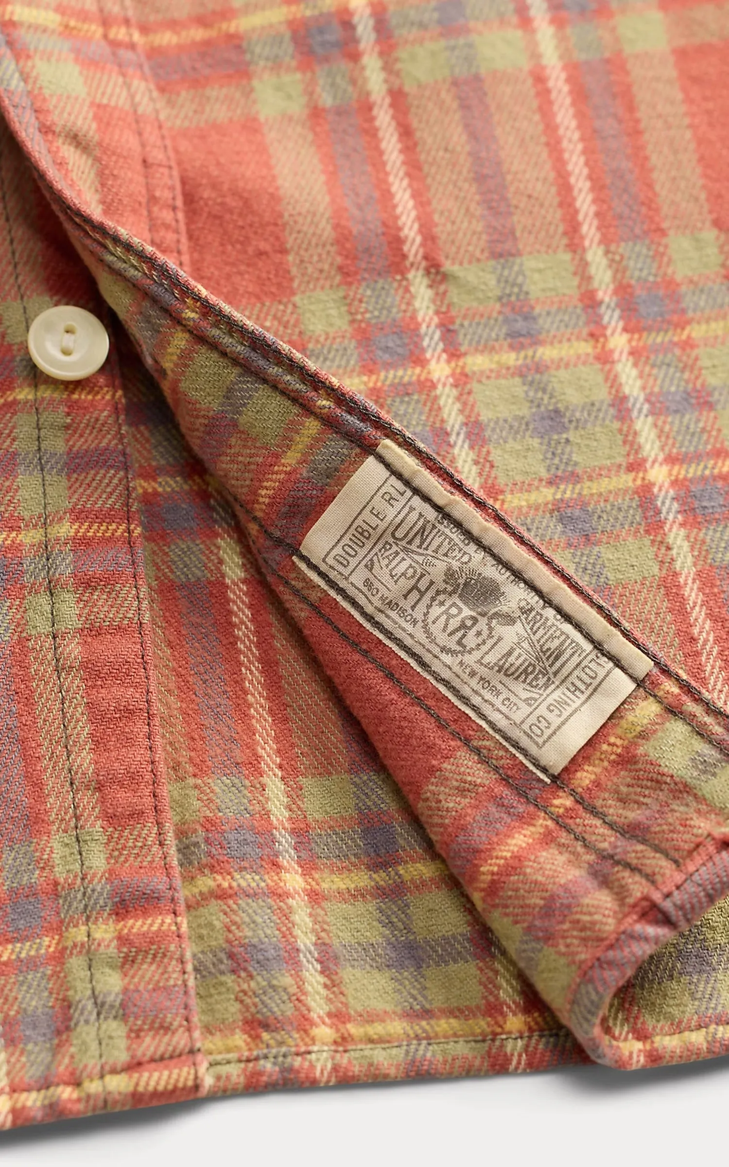RRL Plaid Twill Workshirt Red/Blue/Green sold by Cultizm product image thumbnail 4
