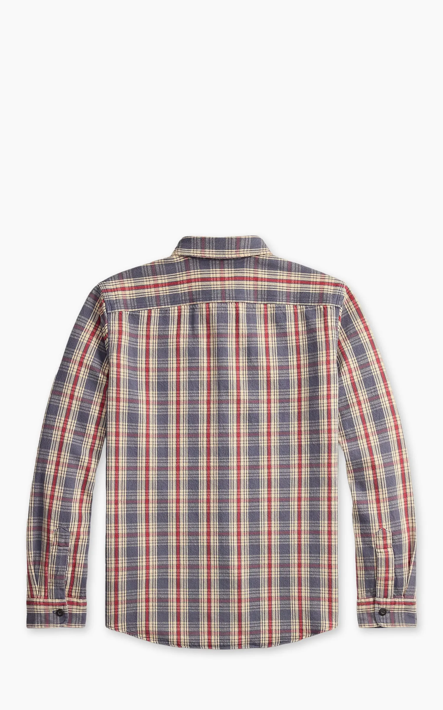 RRL Plaid Twill Workshirt Blue/Cream/Red sold by Cultizm product image thumbnail 5