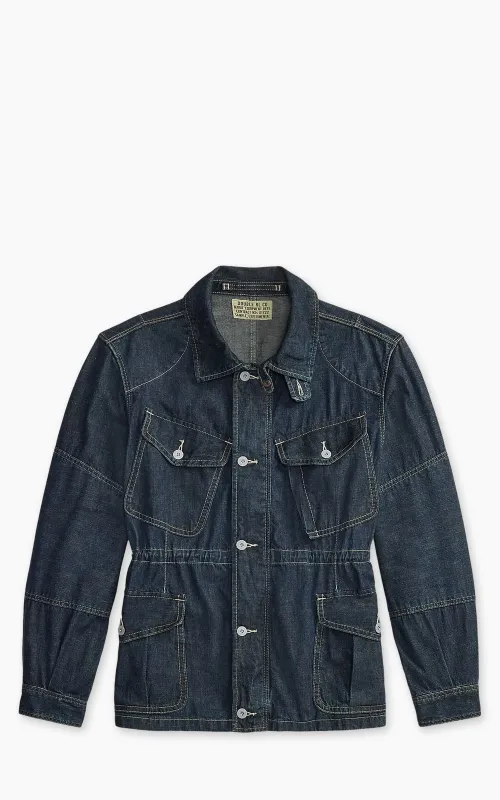 RRL Indigo Denim Field Jacket Medium Wash sold by Cultizm
