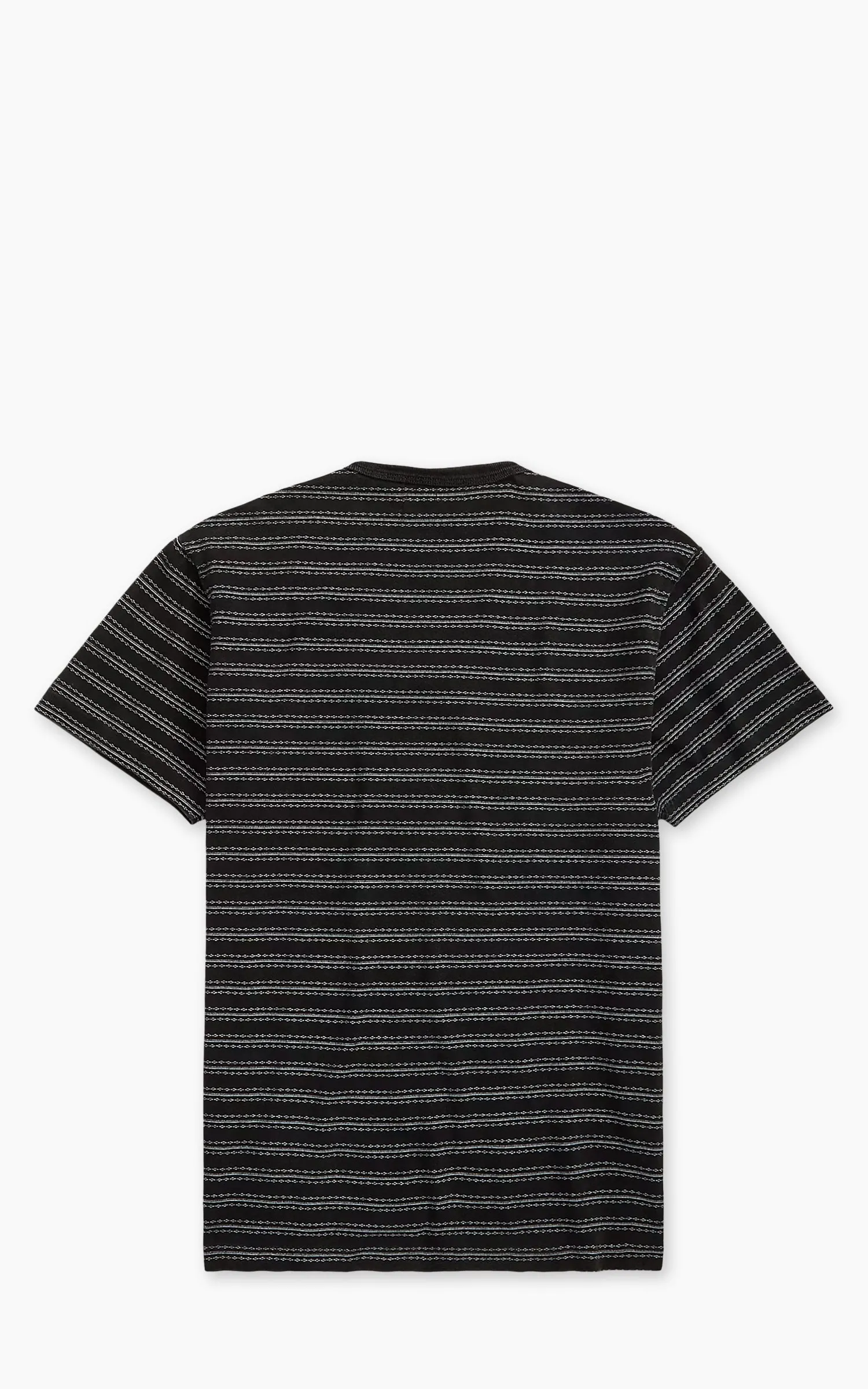 RRL Indigo Striped Jacquard T-Shirt Black Multi sold by Cultizm product image thumbnail 3