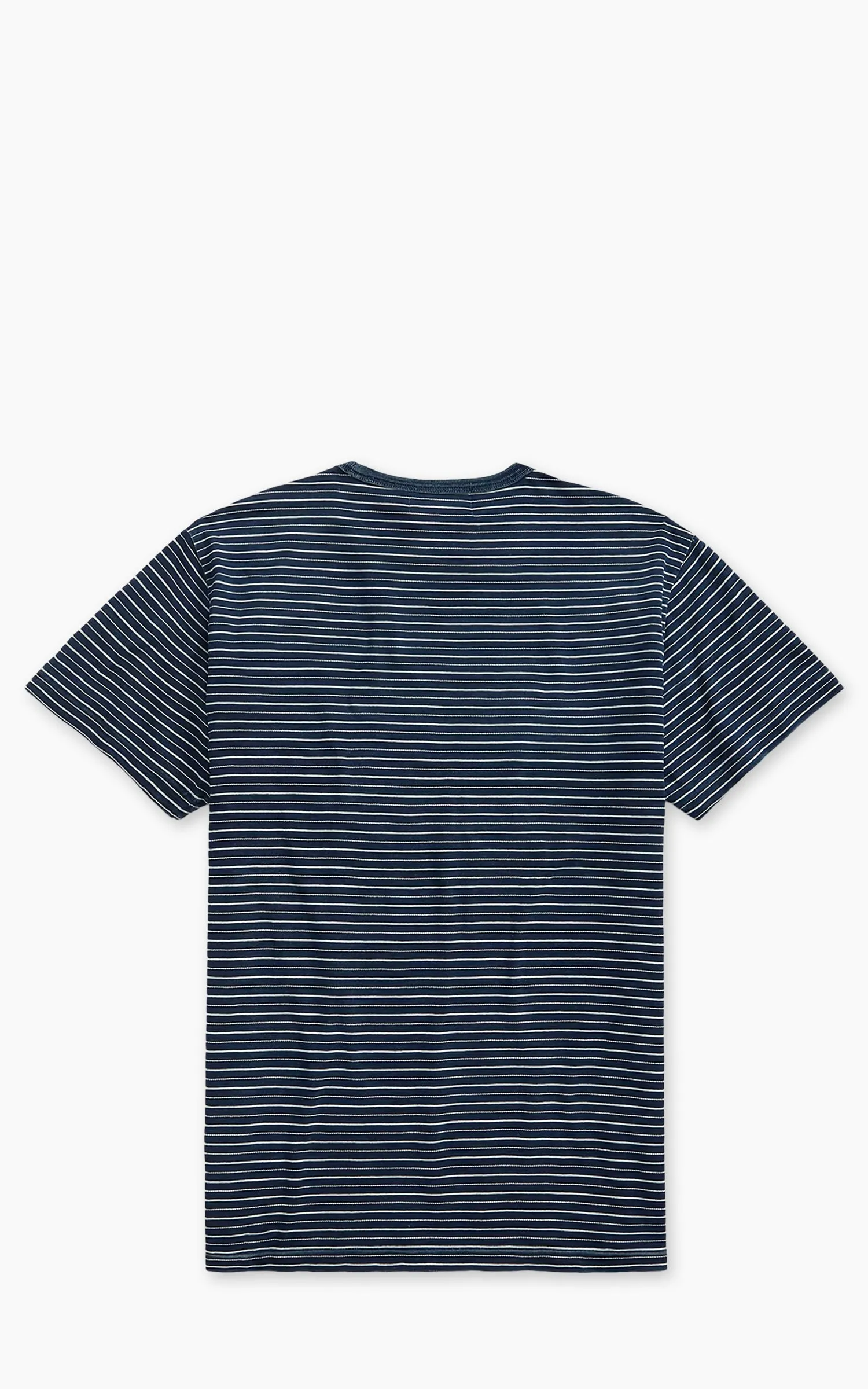 RRL Indigo Striped Jacquard T-Shirt Indigo Multi sold by Cultizm product image thumbnail 3