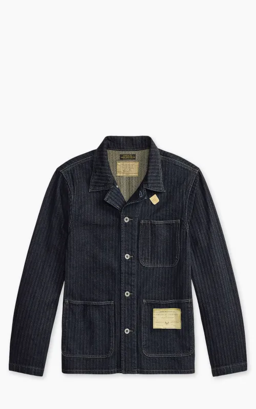RRL Limited-Edition Indigo Herringbone Shirt Rinse sold by Cultizm
