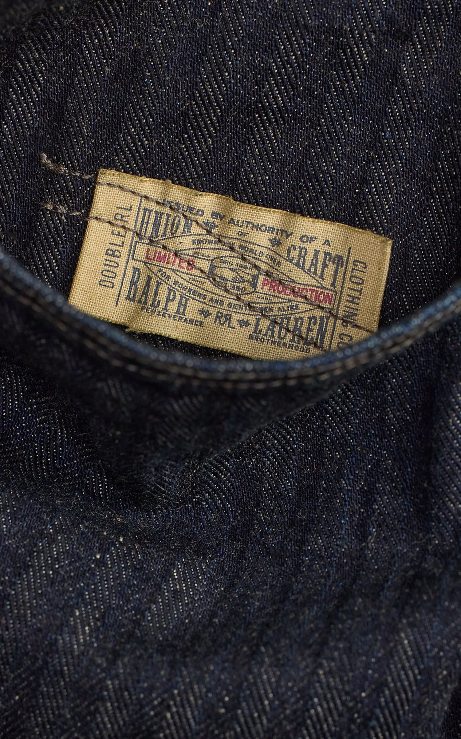 RRL Limited-Edition Indigo Herringbone Shirt Rinse sold by Cultizm product image thumbnail 5