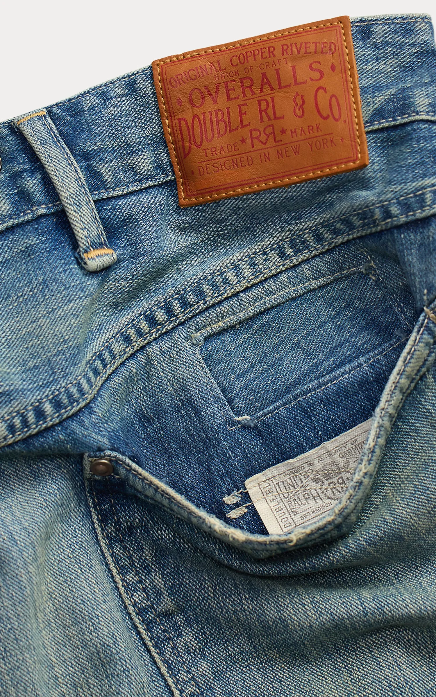 RRL Straight Fit Eastborough Distressed Jean Eastborough Wash sold by Cultizm product image thumbnail 5