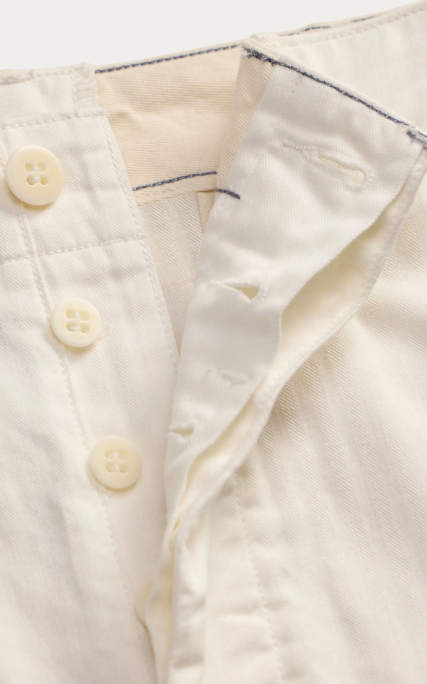 RRL Officer's Trouser Herringbone Twill Antique White sold by Cultizm product image thumbnail 2