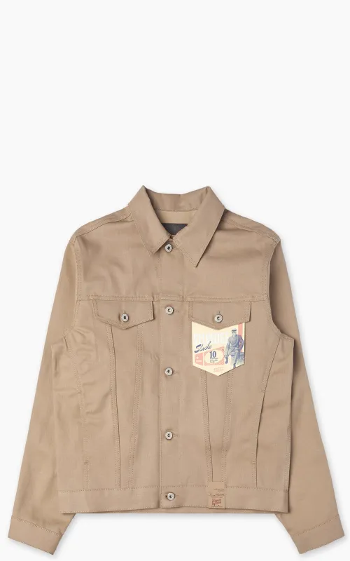 Naked & Famous Denim Denim Jacket Selvedge Slacks Beige 10oz sold by Cultizm