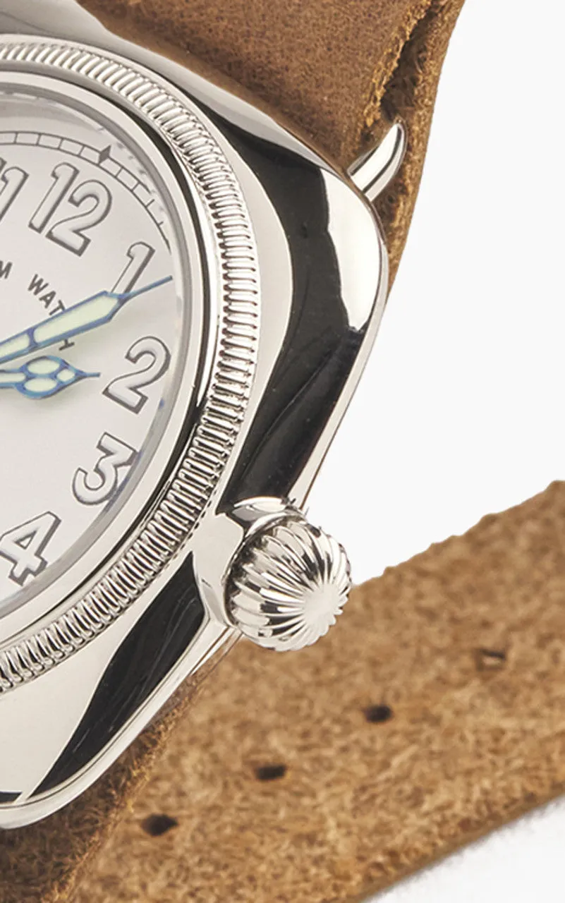 M.R.M.W. Cushion Military Watch Leather Strap White sold by Cultizm product image thumbnail 4