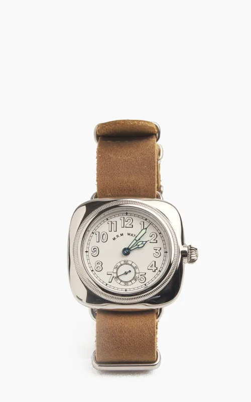 M.R.M.W. Cushion Military Watch Leather Strap White sold by Cultizm