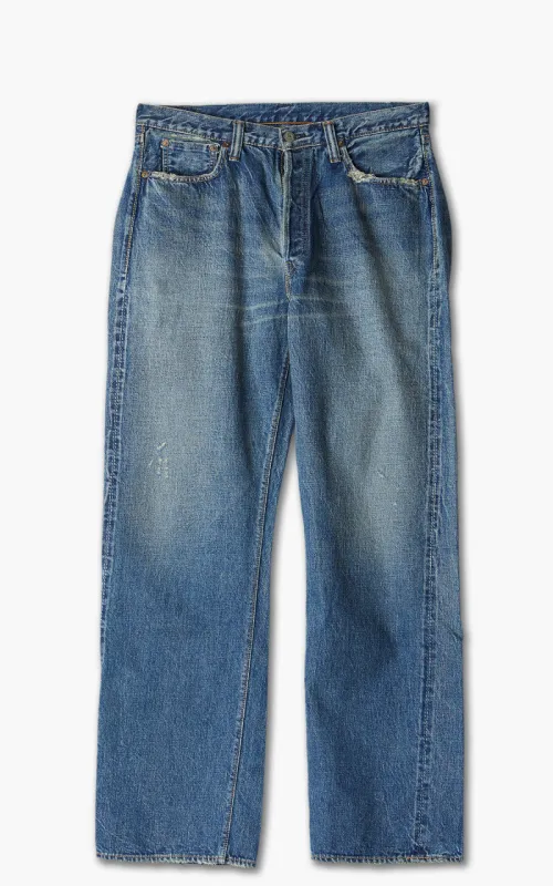 Fullcount 1341-0105 Dartford Wide Denim Washed Indigo Blue sold by Cultizm