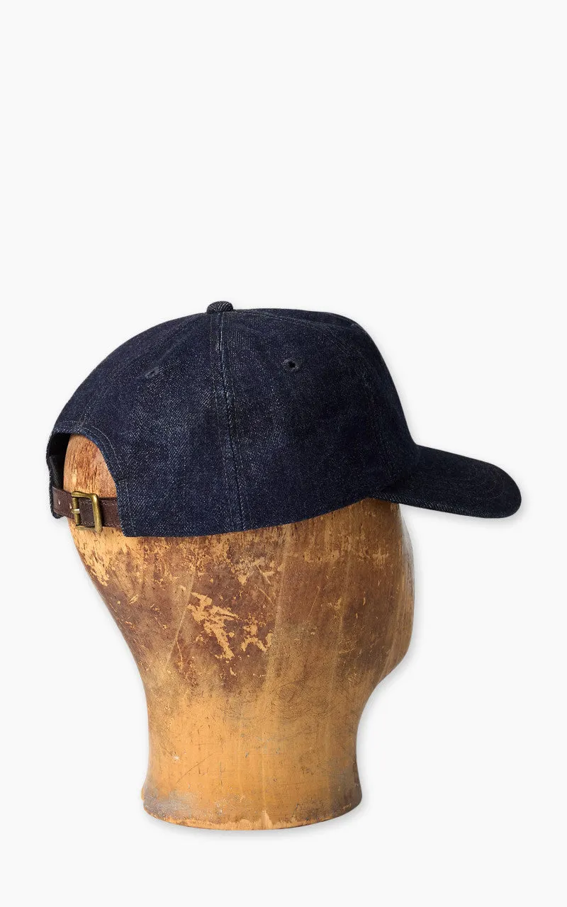 RRL Ranch Logo Denim Ball Cap Indigo Rinse sold by Cultizm product image thumbnail 3