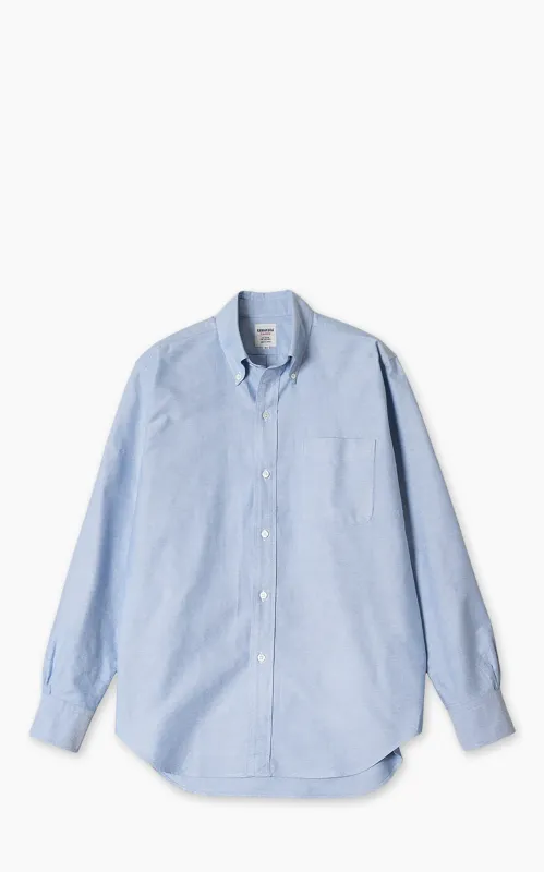 Kamakura Shirts Ametora Button-Down Selvedge Oxford Shirt Blue made by Kamakura