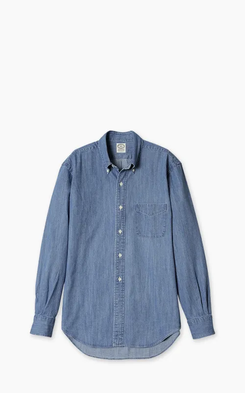 Kamakura Shirts Vintage Ivy Button-Down Japanese Denim Shirt Blue 7oz sold by Cultizm