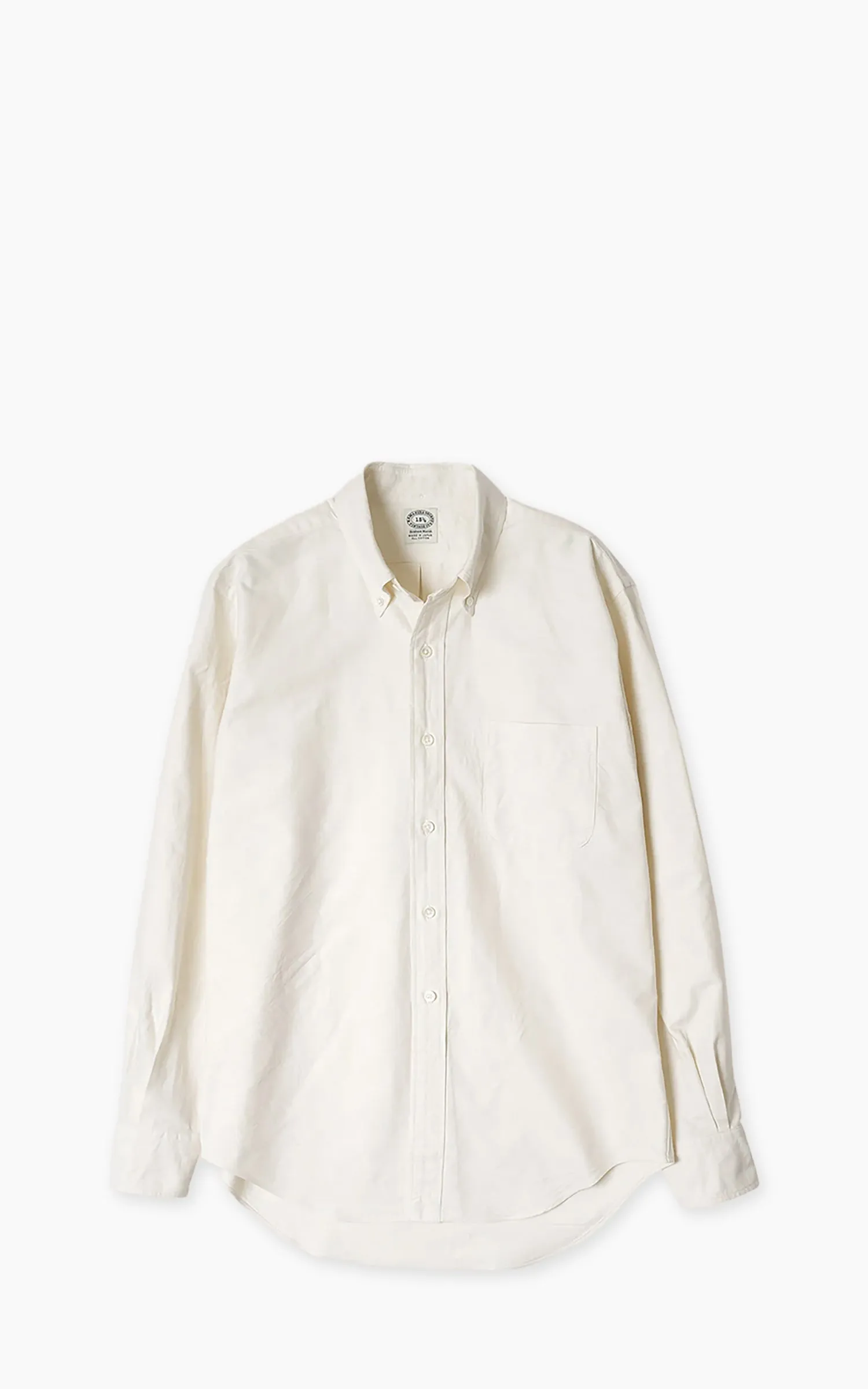 Kamakura Shirts Vintage Ivy Button-Down Oxford Shirt Ecru sold by Cultizm