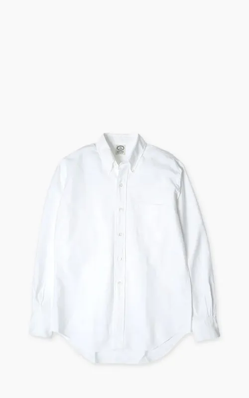 Kamakura Shirts Vintage Ivy Button-Down Oxford Shirt White sold by Cultizm