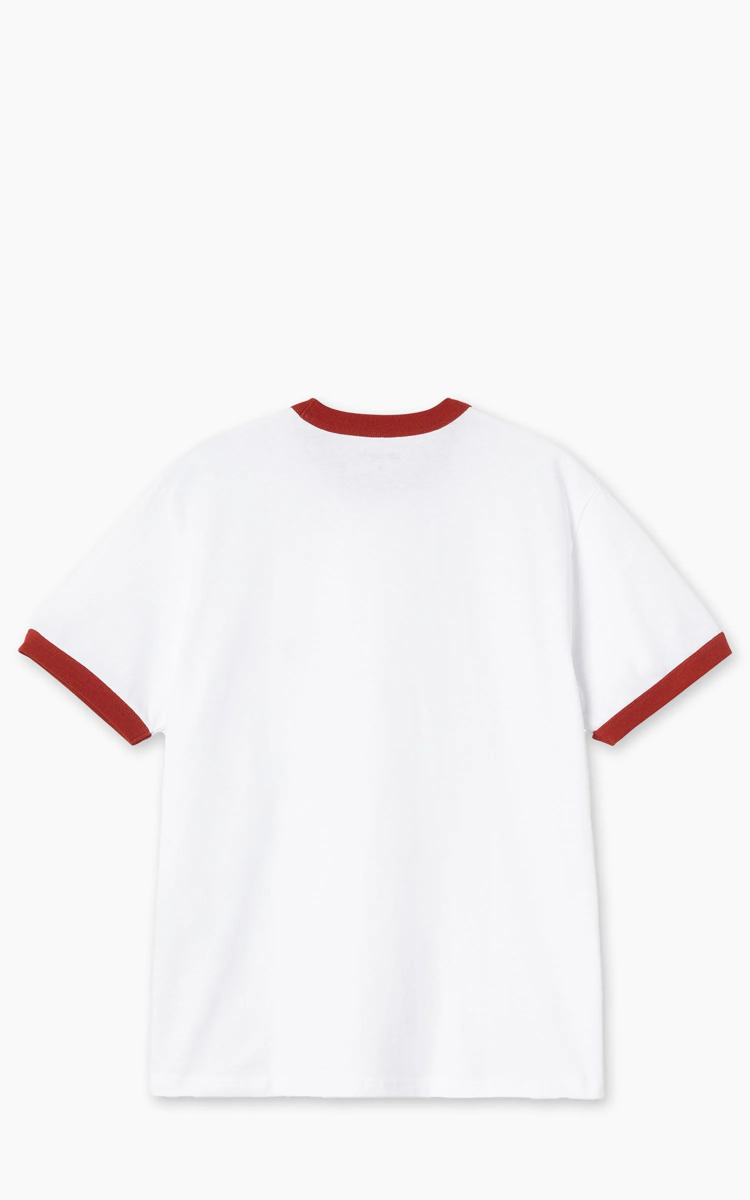 Carhartt WIP S/S Ip Ringer T-Shirt White/Red/Red sold by Cultizm product image thumbnail 2