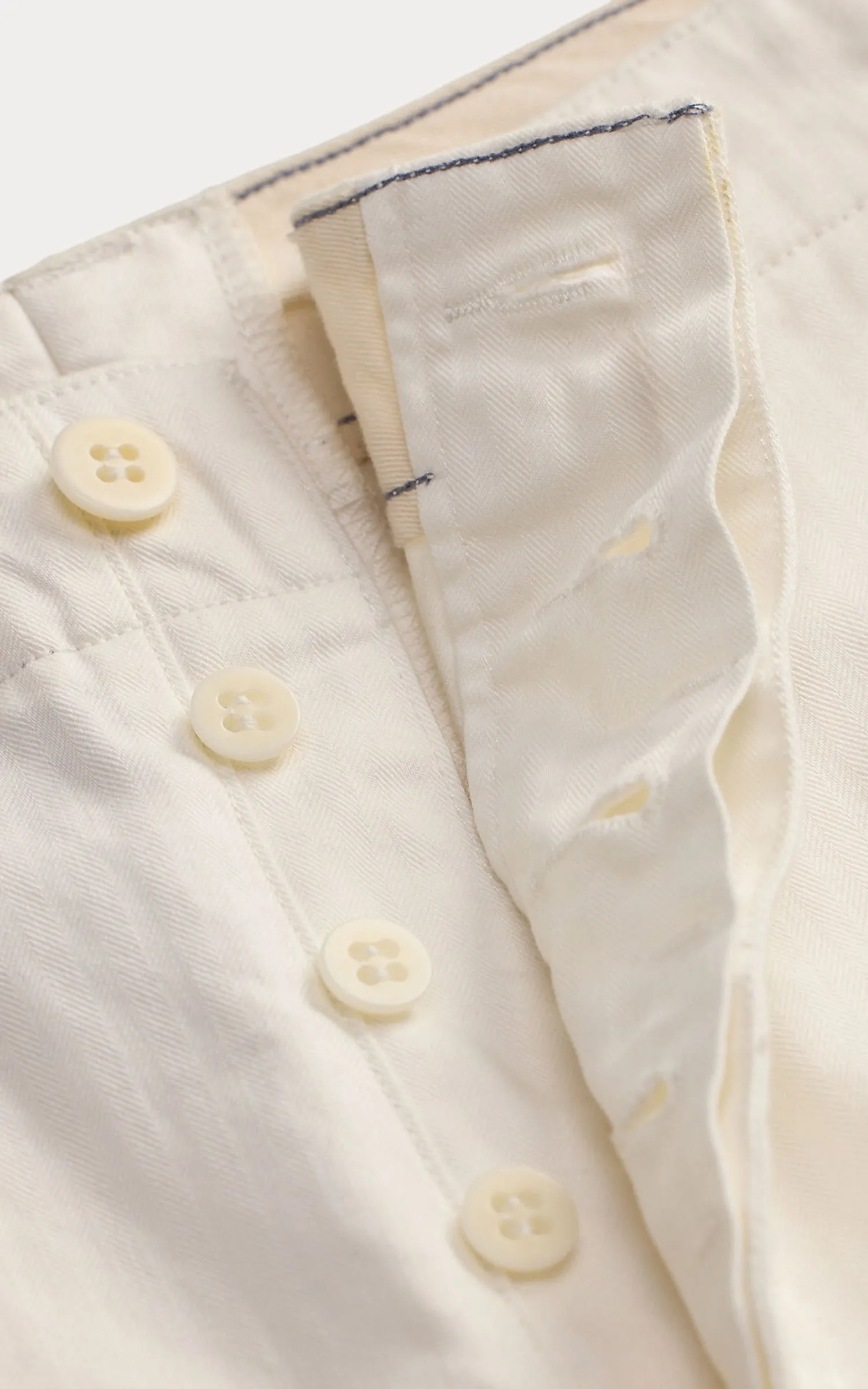 RRL Herringbone Twill Officer's Short Antique White sold by Cultizm product image thumbnail 4