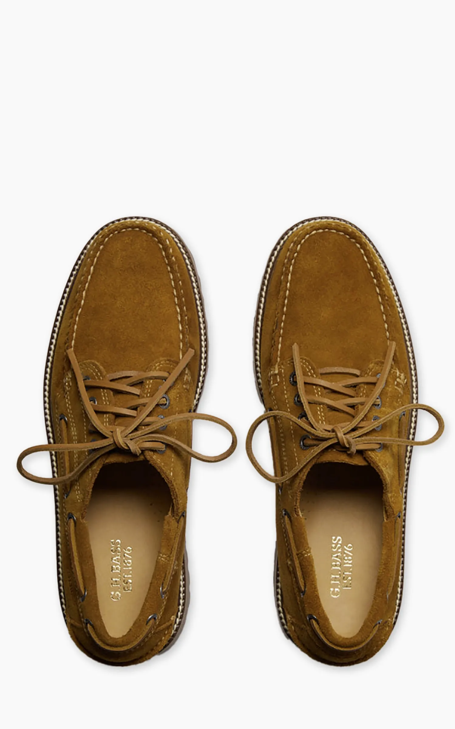 G.H. Bass Ranger Camp Moc Suede Mid Brown Suede sold by Cultizm product image thumbnail 3