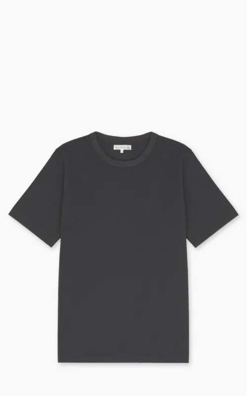 Merz b. Schwanen 214PK Crew Neck Pikée Tee Charcoal made by Merz B. Schwanen