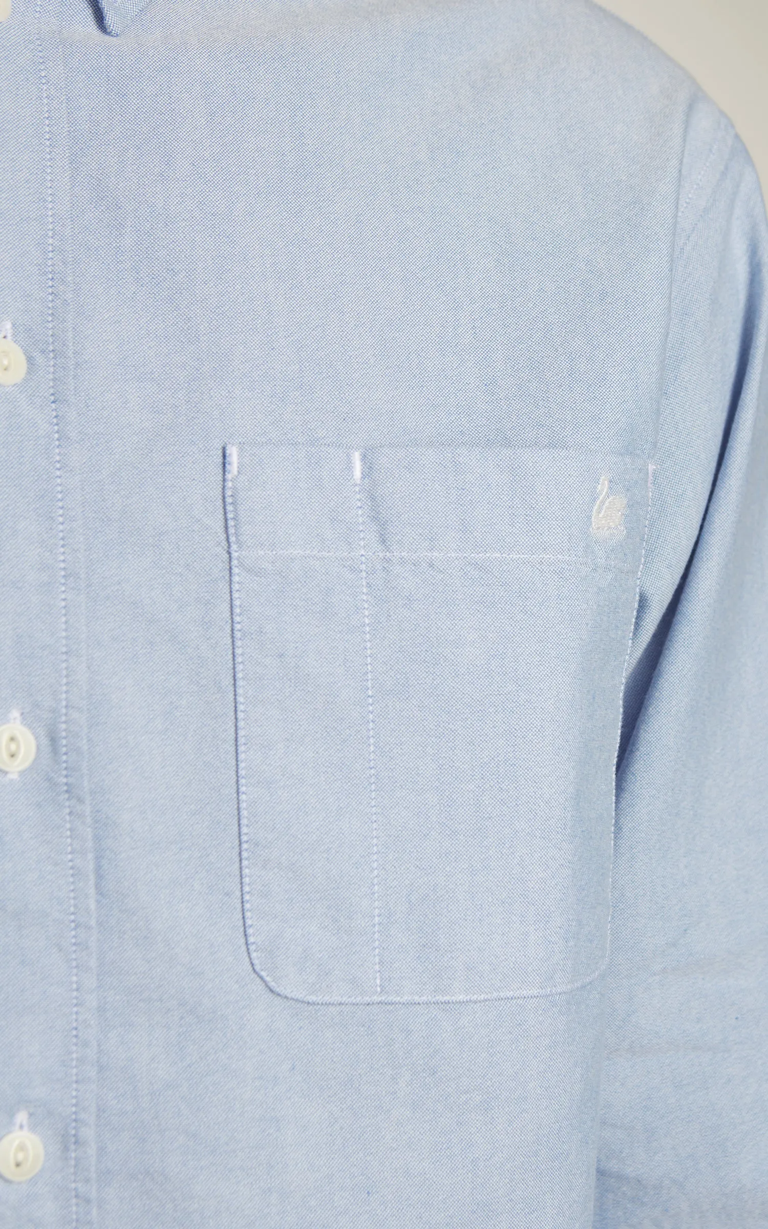 Merz b. Schwanen SHIRT19OX Oxford Shirt Light Blue sold by Cultizm product image thumbnail 4