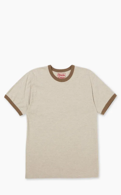 Wonder Looper Recycled Cotton Foxfibre® Ringer T Stone made by Wonder Looper