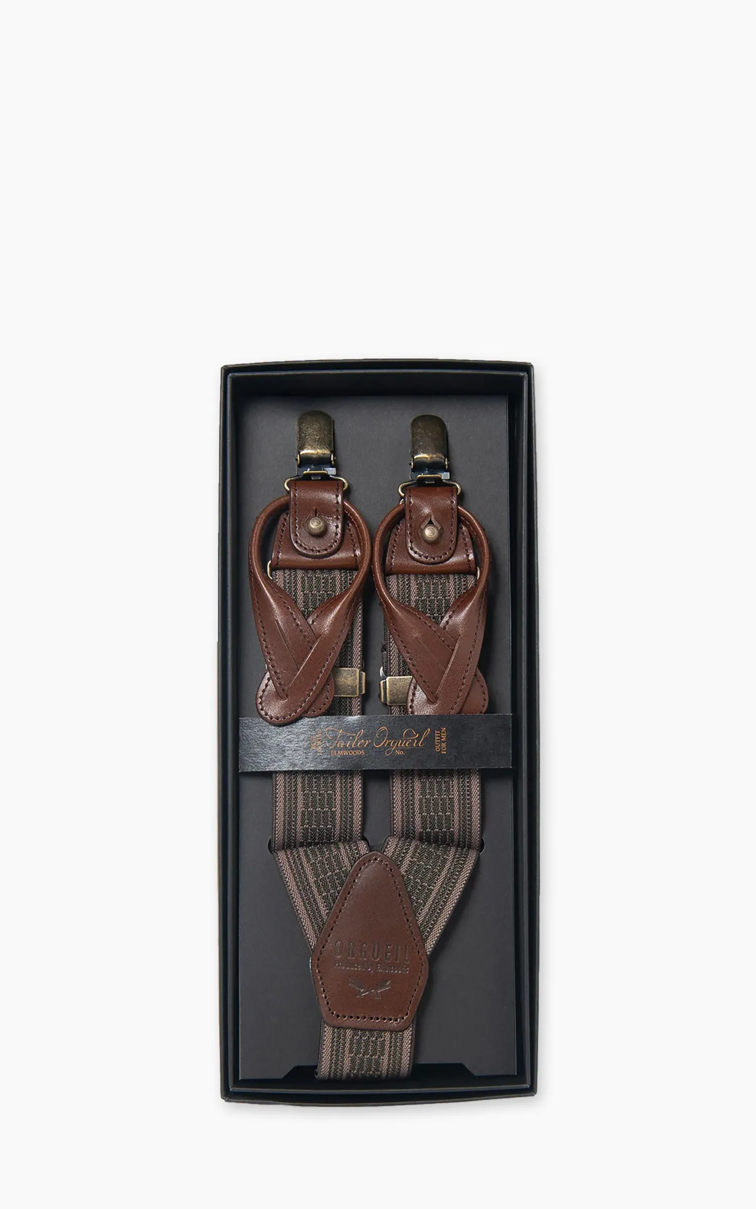 Orgueil OR-7368 Military Suspender Brown sold by Cultizm