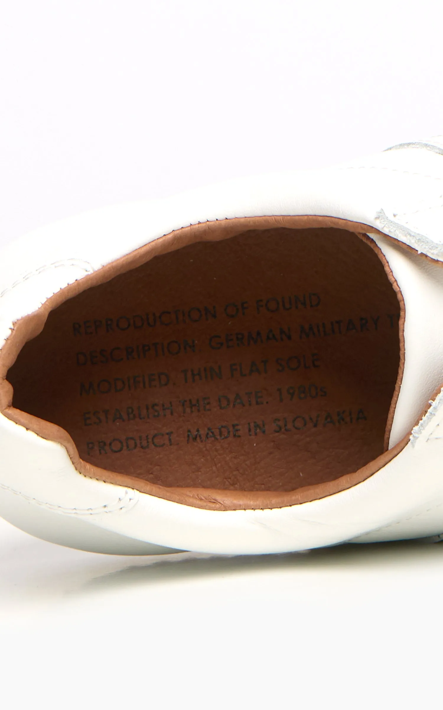 Reproduction Of Found 1714L German Military Trainer White sold by Cultizm product image thumbnail 3