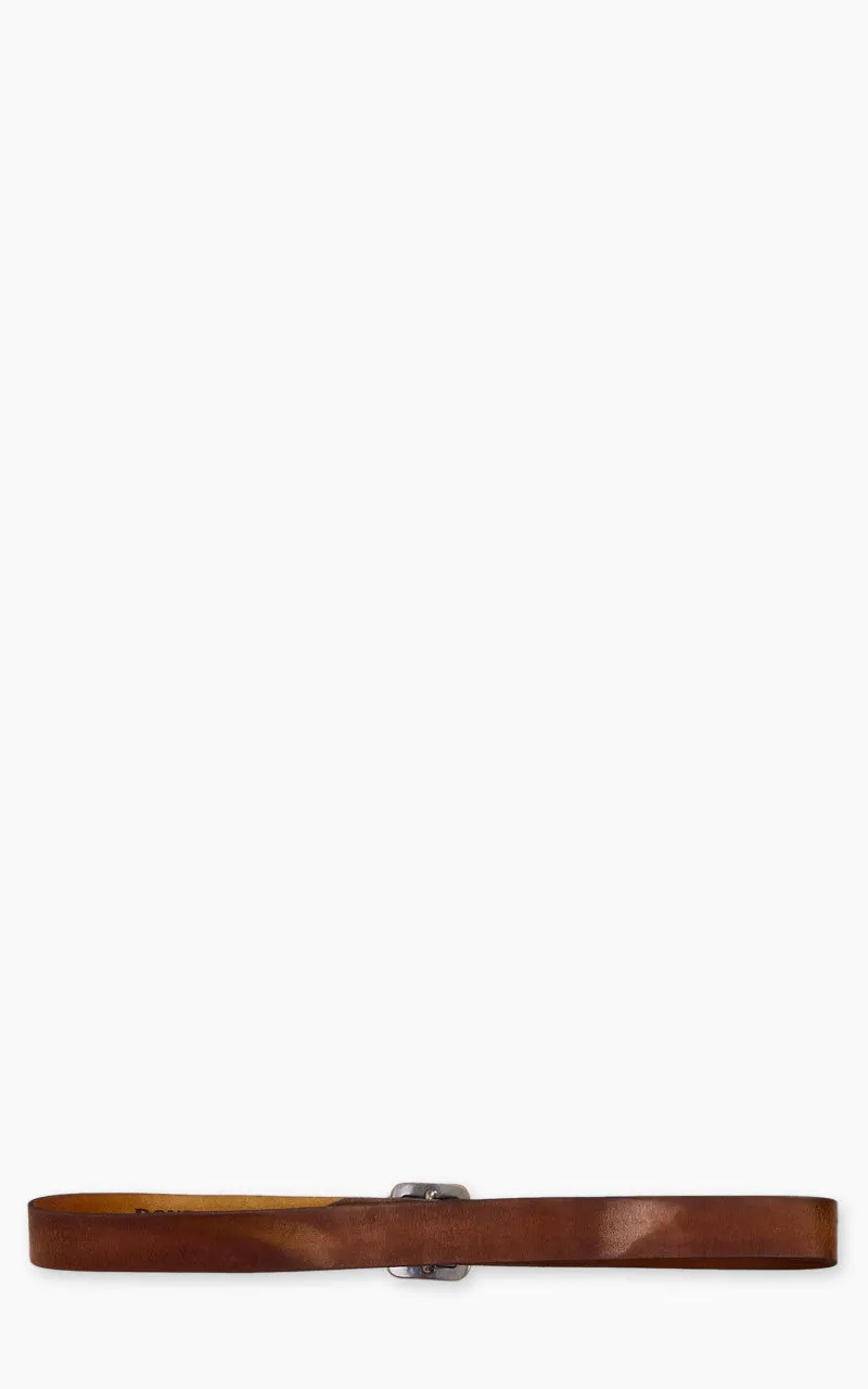 RRL New Burling Hand-Burnished Leather Belt Mid Brown sold by Cultizm product image thumbnail 3