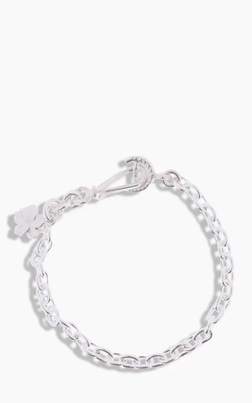 First Arrow's BR-044 Chain Bracelet With 1.5Φ Flower Silver made by Cultizm