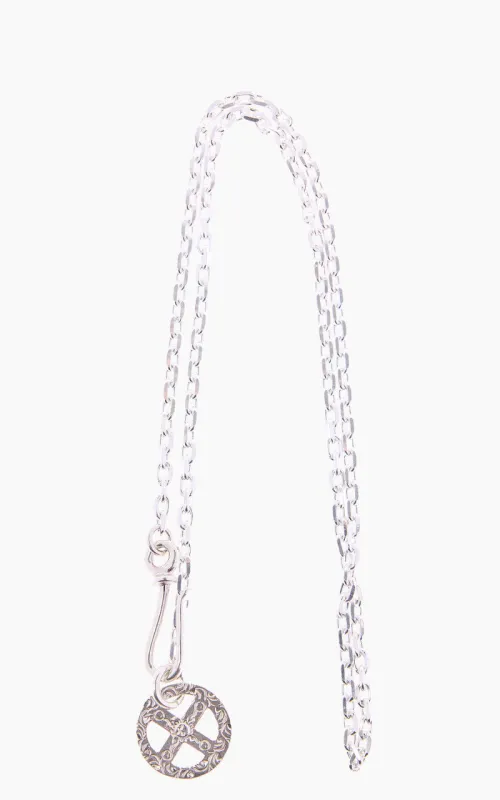First Arrow's O-063+P-234B Silver Chain + Medicine Wheel Metal made by Cultizm