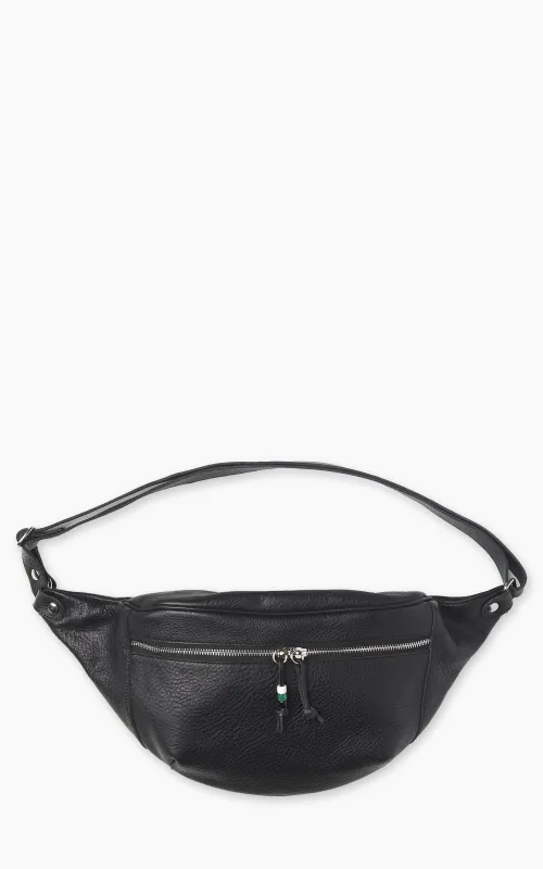 Jean Dessel Cowhide Leather Waist Bag Black made by Cultizm