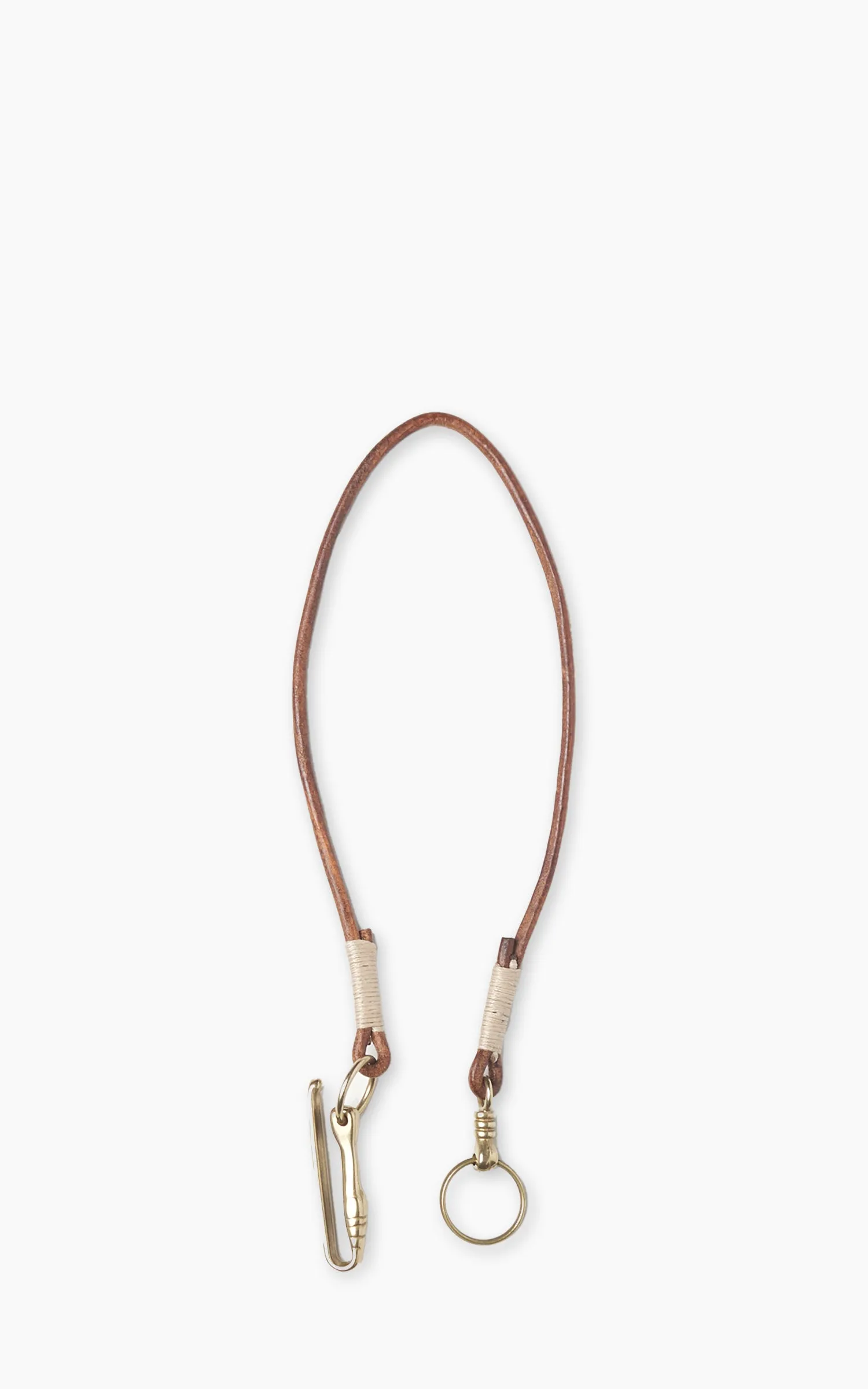 Jean Dessel Hand-Sewn Leather Wallet Chain Brown sold by Cultizm