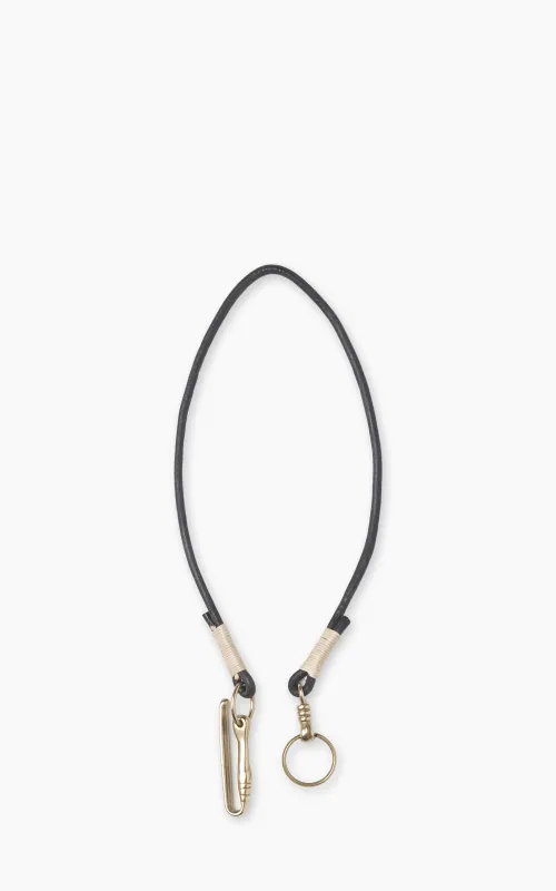 Jean Dessel Hand-Sewn Leather Wallet Chain Black made by Cultizm
