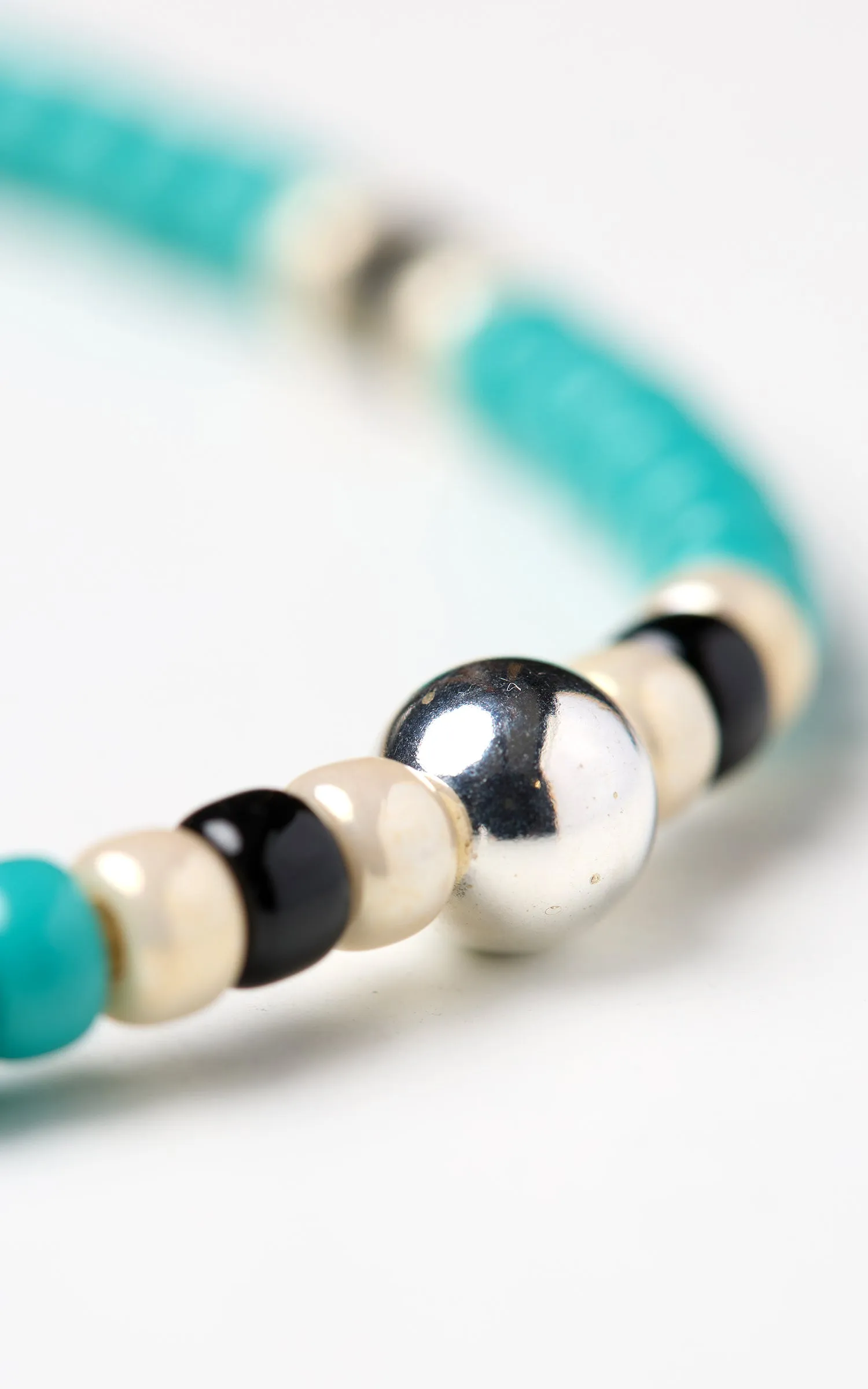 Kobashi Studio BRLS5005 Japanese Beads Bracelet Silver 925/Turquoise/Off-White/Black sold by Cultizm product image thumbnail 2