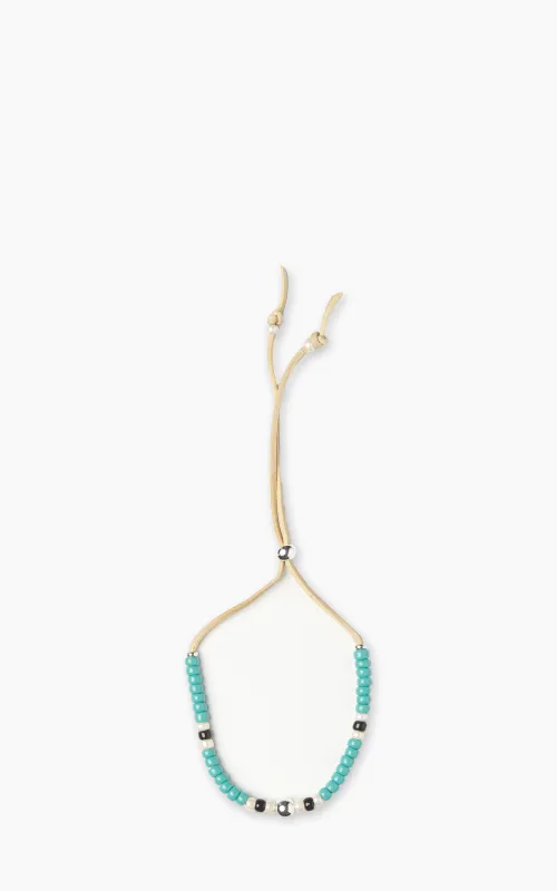 Kobashi Studio BRLS5005 Japanese Beads Bracelet Silver 925/Turquoise/Off-White/Black made by Cultizm