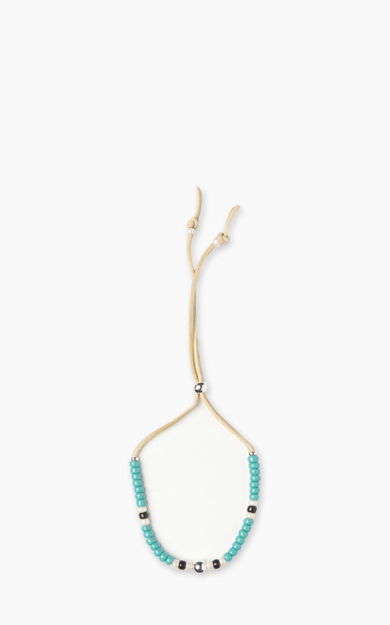 Kobashi Studio BRLS5005 Japanese Beads Bracelet Silver 925/Turquoise/Off-White/Black sold by Cultizm